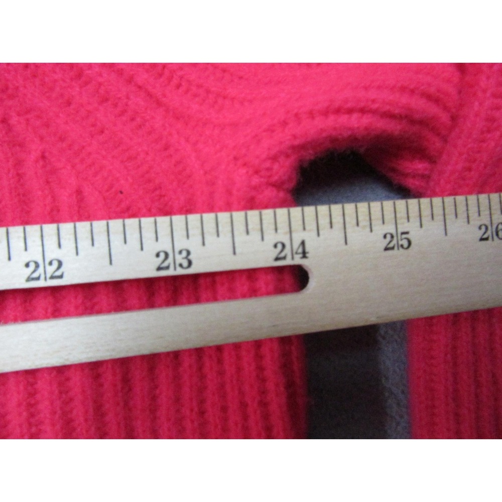 J.Crew Sweater Womens XL Pink Cashmere Mock Neck Pullover Ribbed Fair Trade Cert - Picture 13 of 15